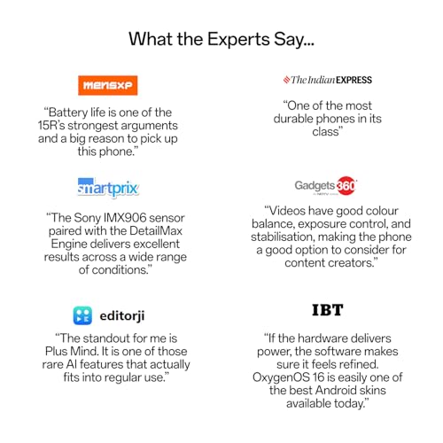 OnePlus 15R | 12GB+256GB | Charcoal Black | World's First Snapdragon® 8 Gen 5 | 7400mAh Battery | Personalised AI | Game-Changing 165Hz Display | IP68 IP69 IP66 & IP69K | 4K 120fps Video