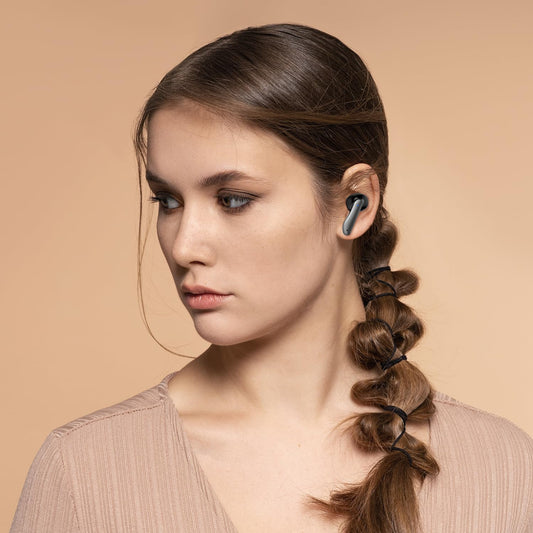 amazon basics TWS in-Ear Earbuds (AB-T01B) with Fast Charging up to 80 Hours of Playtime | Dual 10mm Driver | IPX4 Water-Resistance | Bluetooth 5.3 | Charging Case with Mic | Touch Control (Grey)