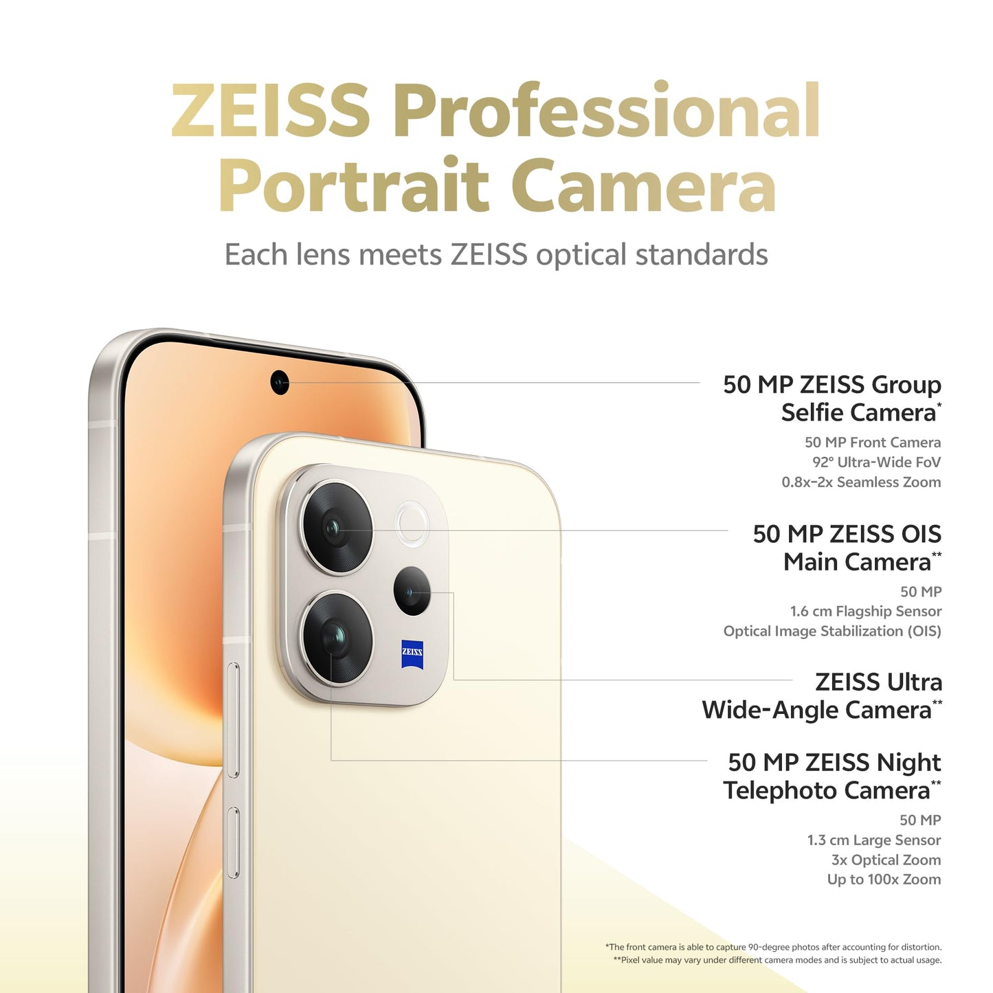 vivo V70 5G (Lemon Yellow, 8GB RAM, 256GB Storage) with No Cost EMI/Additional Exchange Offers