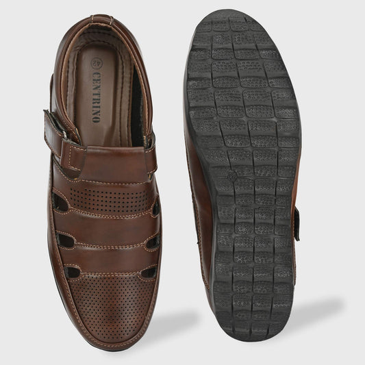 CENTRINO Men's 2340 Brown Outdoor Sandals 8 UK