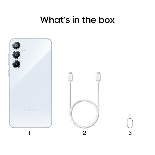 Samsung Galaxy A55 5G (Awesome Iceblue, 12GB RAM, 256GB Storage) | AI Mobile | 50MP Main Camera (OIS) | Super HDR Video| Nightography | IP67 | Gorilla Glass Victus+ | sAMOLED | Gaming Smartphone