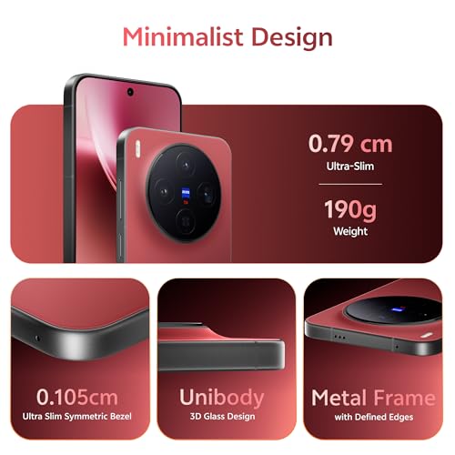 vivo X300 5G (Summit Red, 12GB RAM, 256GB Storage) with No Cost EMI/Additional Exchange Offers