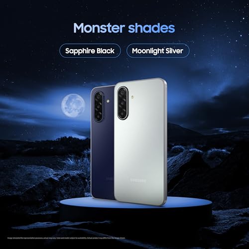 Samsung Galaxy M17 5G Mobile (Moonlight Silver, 8GB RAM, 128GB Storage) | 50MP OIS Triple Camera | Gorilla Glass Victus| IP54 | 6 Gen OS Upgrades | AI | Gemini Live | Lag-free Gaming | Without Charger