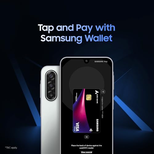 Samsung Galaxy M17 5G Mobile (Moonlight Silver, 6GB RAM, 128GB Storage) | 50MP OIS Triple Camera | Gorilla Glass Victus| IP54 | 6 Gen OS Upgrades | AI | Gemini Live | Lag-free Gaming | Without Charger