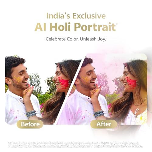 vivo V70 5G (Lemon Yellow, 8GB RAM, 256GB Storage) with No Cost EMI/Additional Exchange Offers