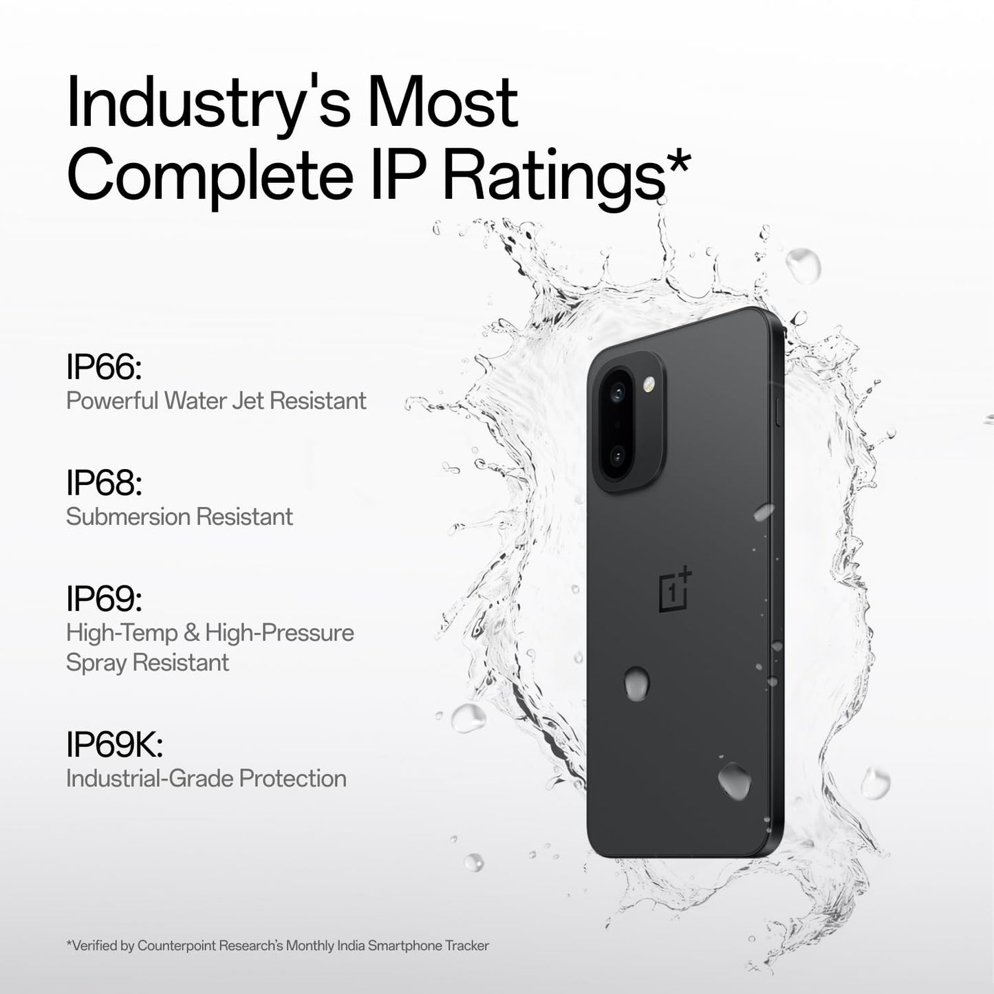 OnePlus 15R | 12GB+256GB | Charcoal Black | World's First Snapdragon® 8 Gen 5 | 7400mAh Battery | Personalised AI | Game-Changing 165Hz Display | IP68 IP69 IP66 & IP69K | 4K 120fps Video