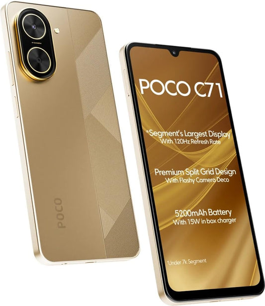 POCO C71, Desert Gold (6GB, 128GB)