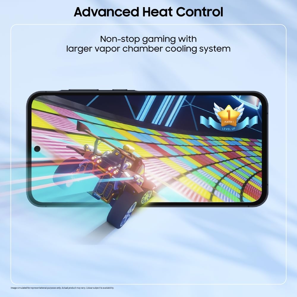 Samsung Galaxy A55 5G (Awesome Navy, 8GB RAM, 256GB Storage) | AI Mobile | 50MP Main Camera (OIS) | Super HDR Video| Nightography | IP67 | Gorilla Glass Victus+ | sAMOLED | Gaming Smartphone