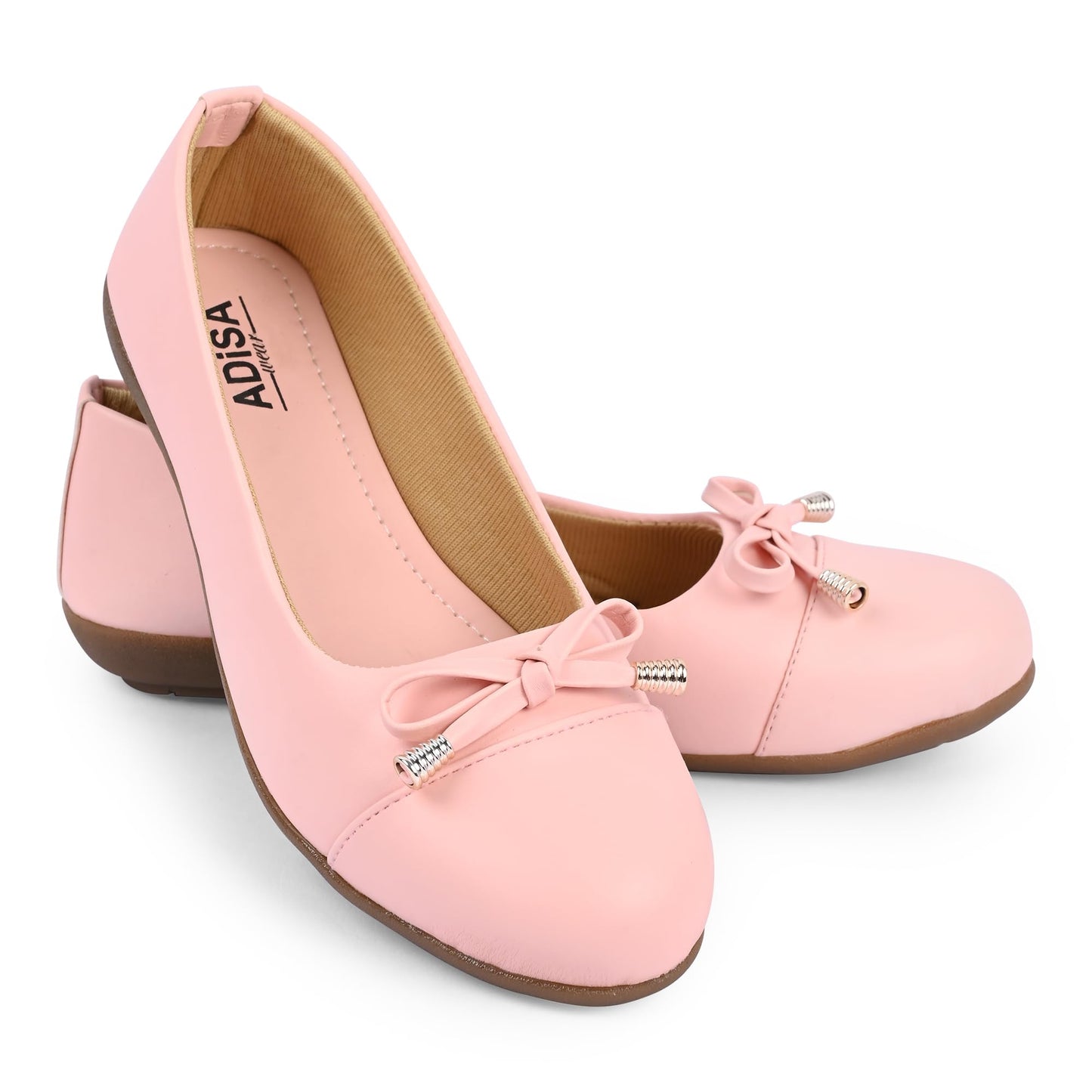 ADISA WEAR Women Girls Slip On Ballet Flats (WS1003-PIN-38) Pink