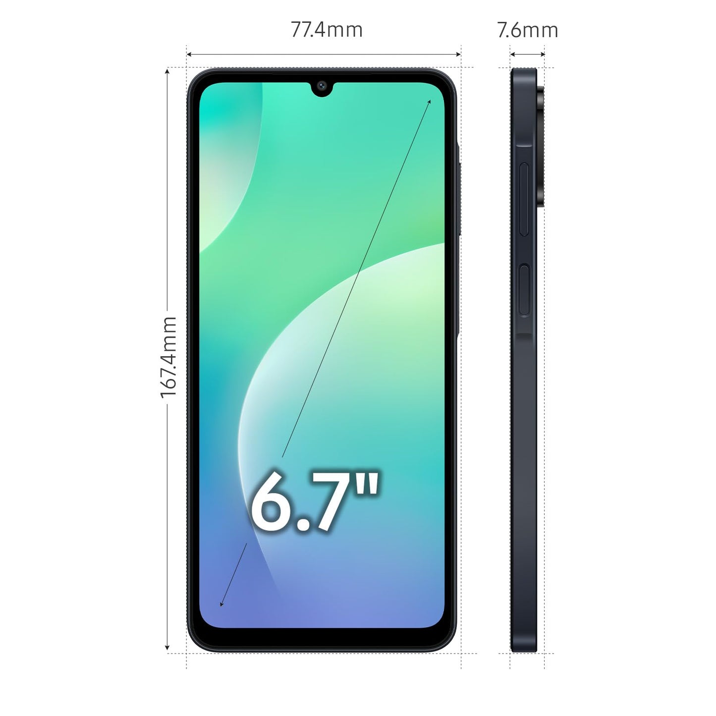 Samsung Galaxy M07 Mobile (Black, 4GB RAM, 64GB Storage) | MediaTek Helio G99 | AnTuTu 624K | IP54| 50MP Camera | 7.6mm Slim | 5000mAh Battery | 25W Fast Charging | 6 Gen OS Upgrades | Without Charger