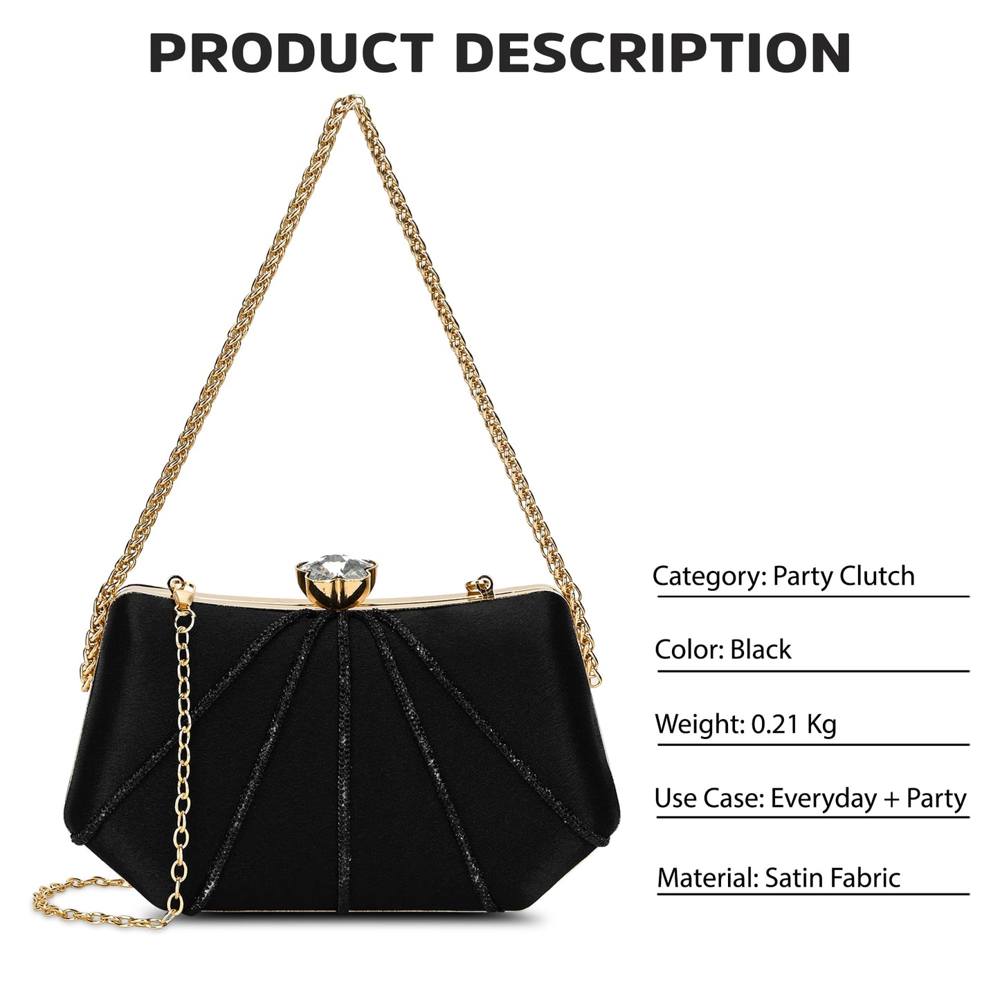 Lavie Signature Women's Akron Handle Framed Clutch | Ladies Purse | Gift For Women