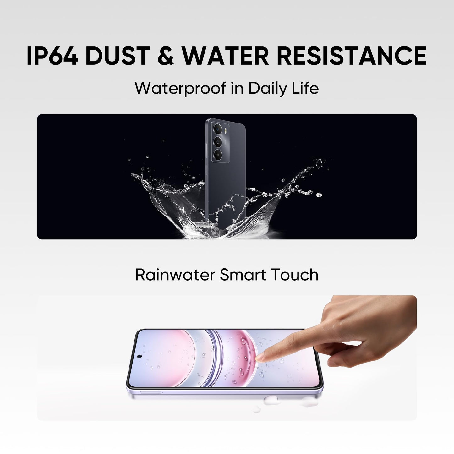 realme NARZO 80 Lite 5G (Onyx Black, 4GB+128GB) | 6000mAh Long-Lasting Battery | MediaTek Dimensity 6300 5G | AI Assist | IP64 Rated Water & Dust Resistance | Military-Grade Durability