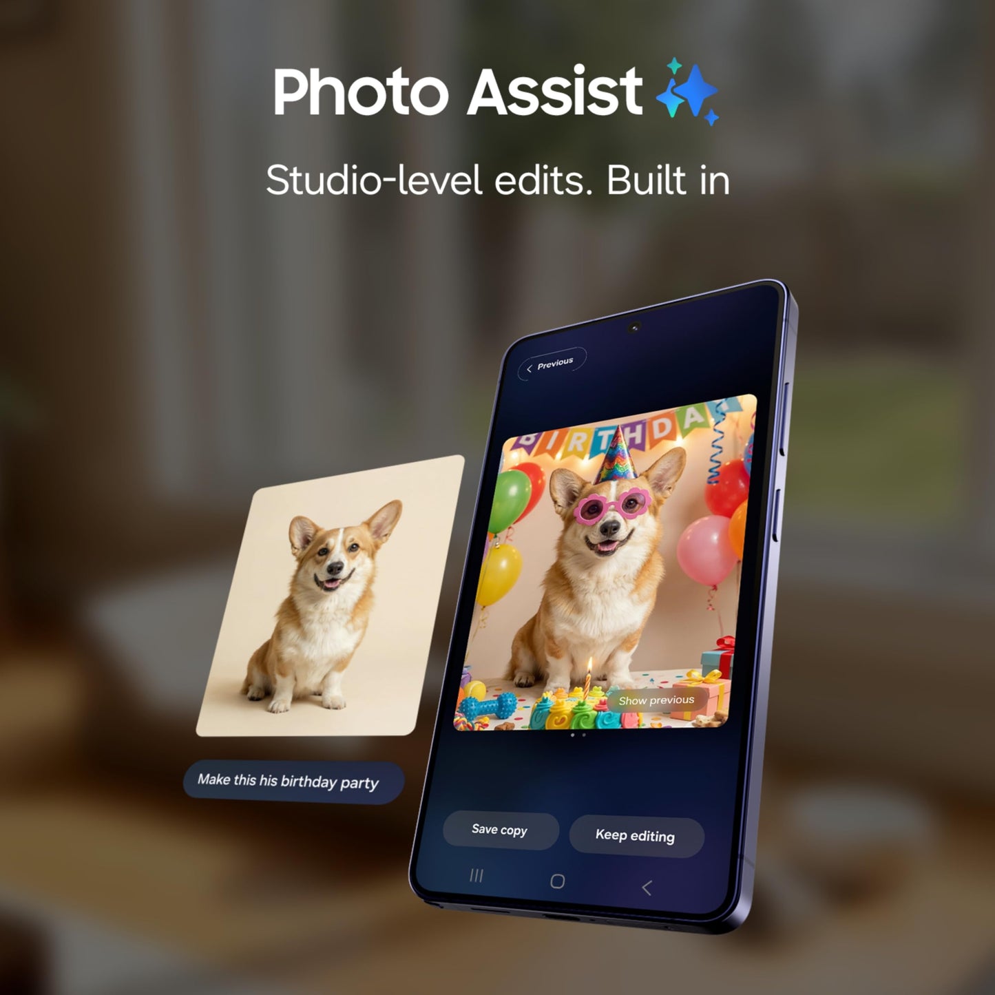 Samsung Galaxy S26 Ultra 5G (Cobalt Violet, 12GB RAM, 512GB Storage) with Built-in Privacy Display, AI Phone, Photo Assist, Creative Studio, 200MP Camera, 5000mAh Battery and Snapdragon 8 Elite Gen 5