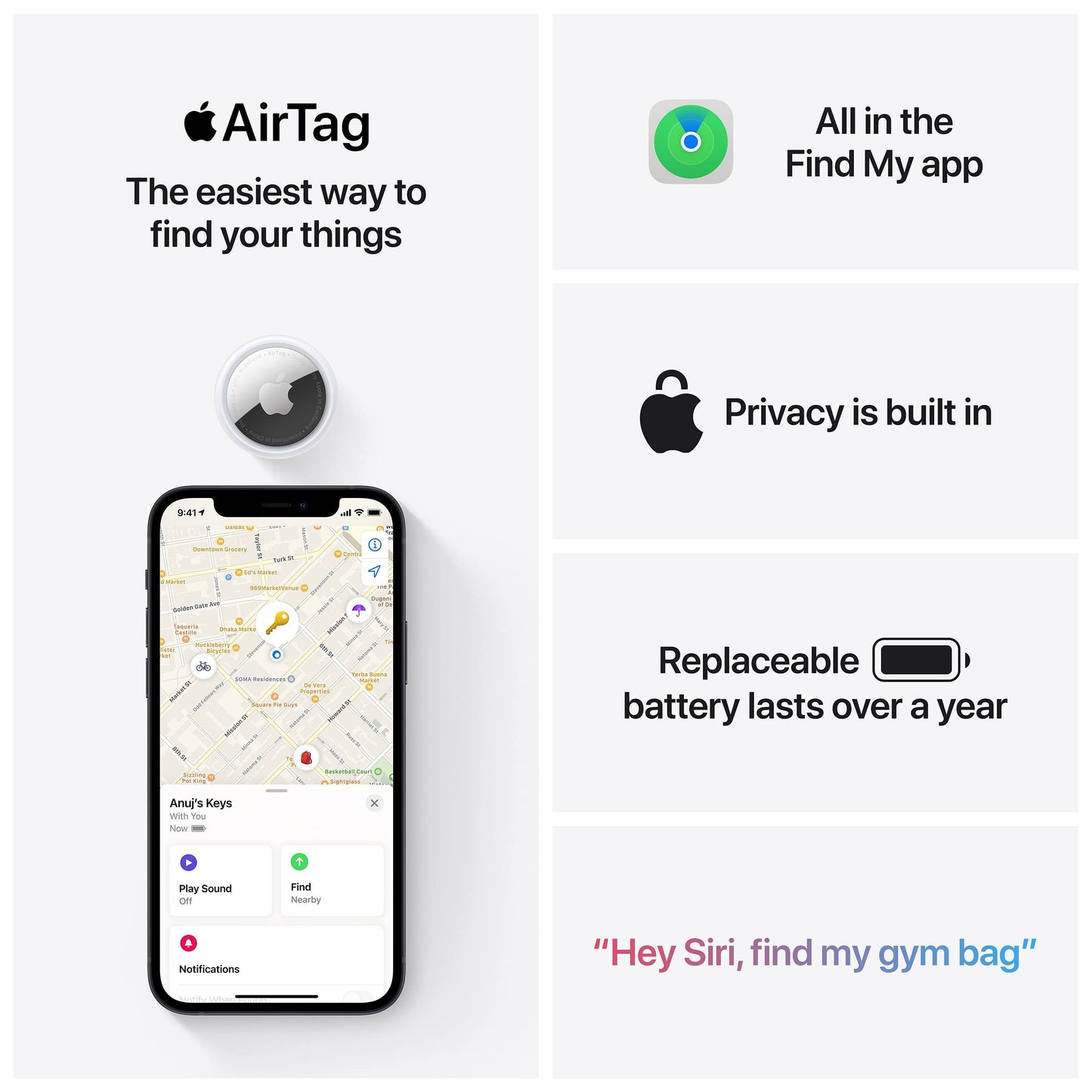 New Apple AirTag 4 Pack