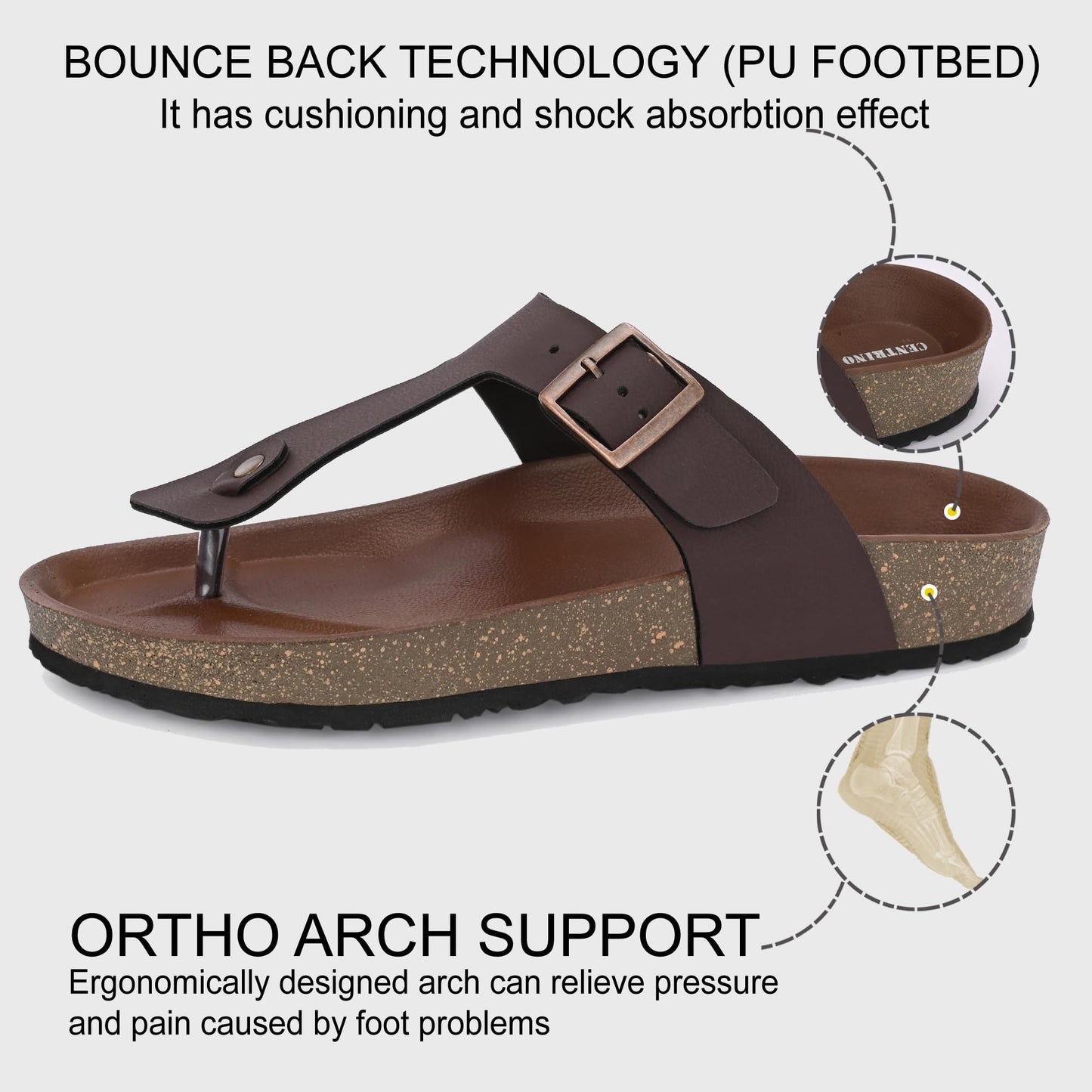 Centrino Mens Sandals 7314-2_Brown_9