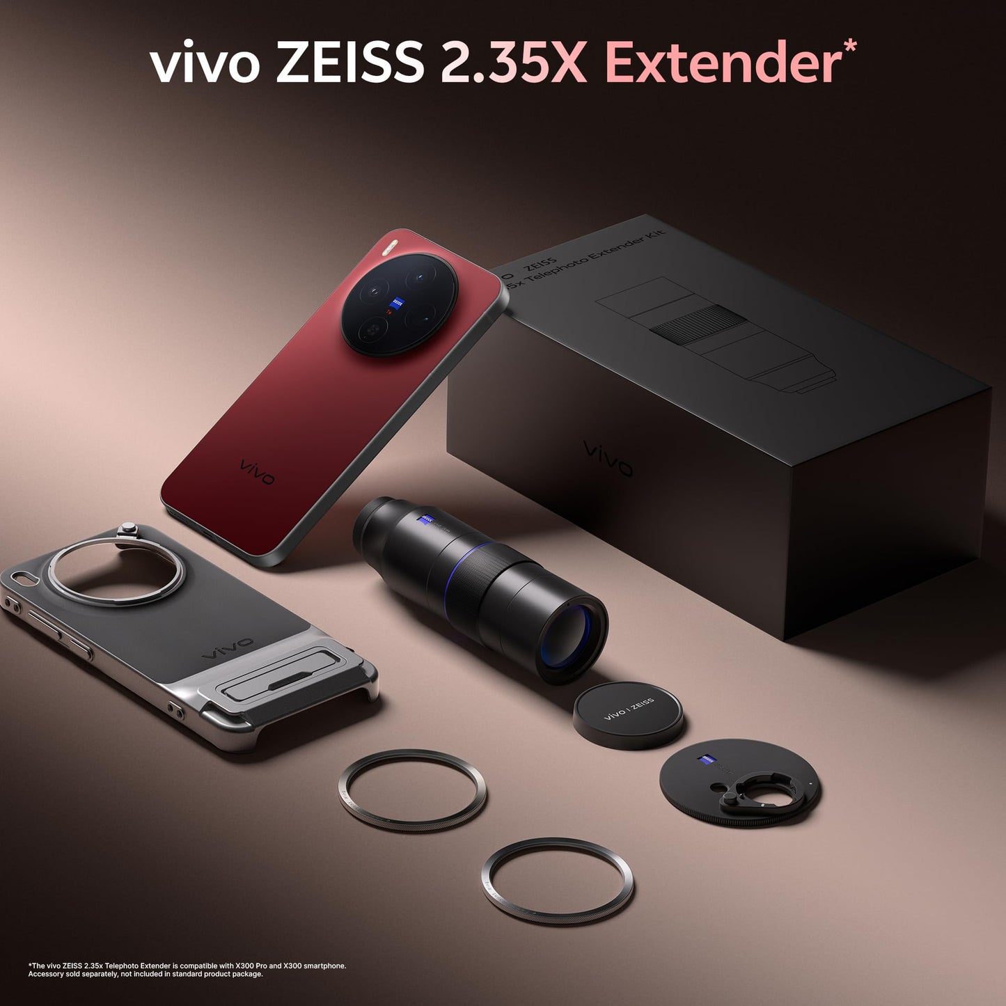 vivo X300 5G (Summit Red, 12GB RAM, 256GB Storage) with No Cost EMI/Additional Exchange Offers