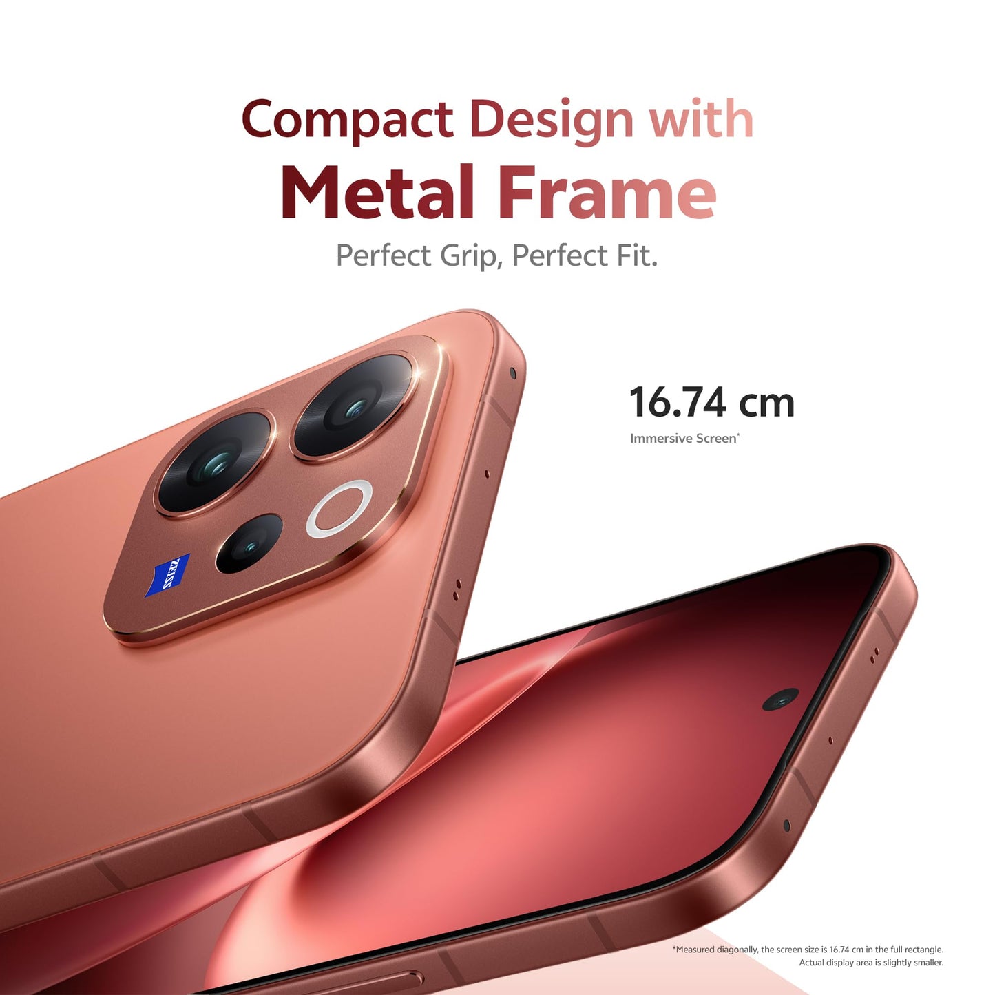 vivo V70 5G (Passion Red, 8GB RAM, 256GB Storage) with No Cost EMI/Additional Exchange Offers