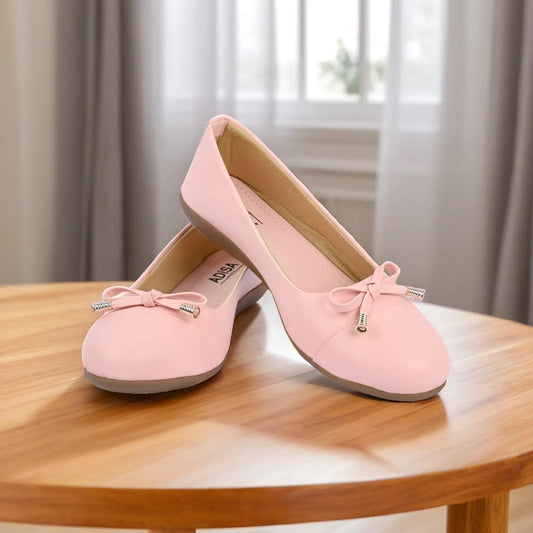 ADISA WEAR Women Girls Slip On Ballet Flats (WS1003-PIN-38) Pink