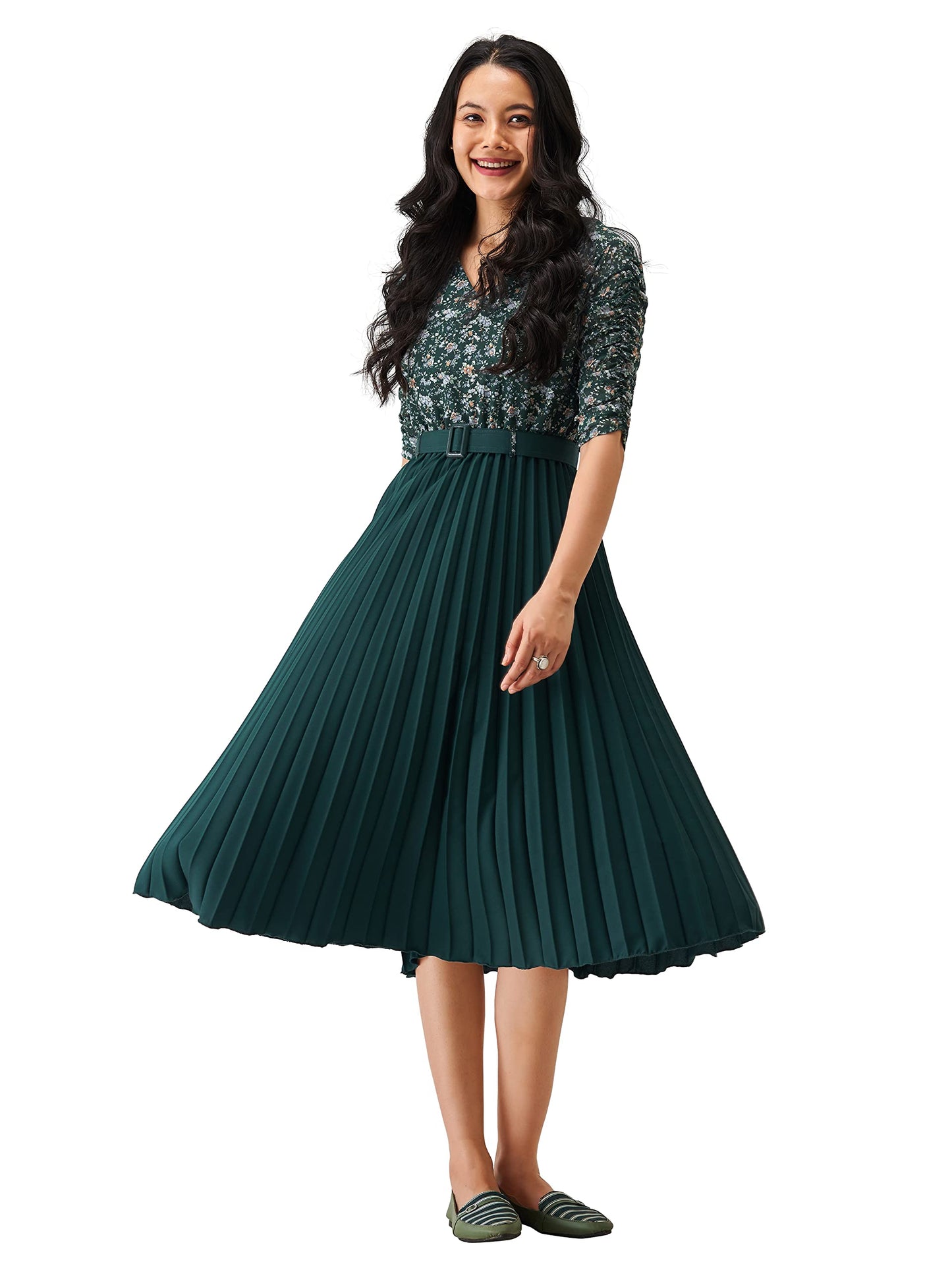 AASK Dress for Women Green