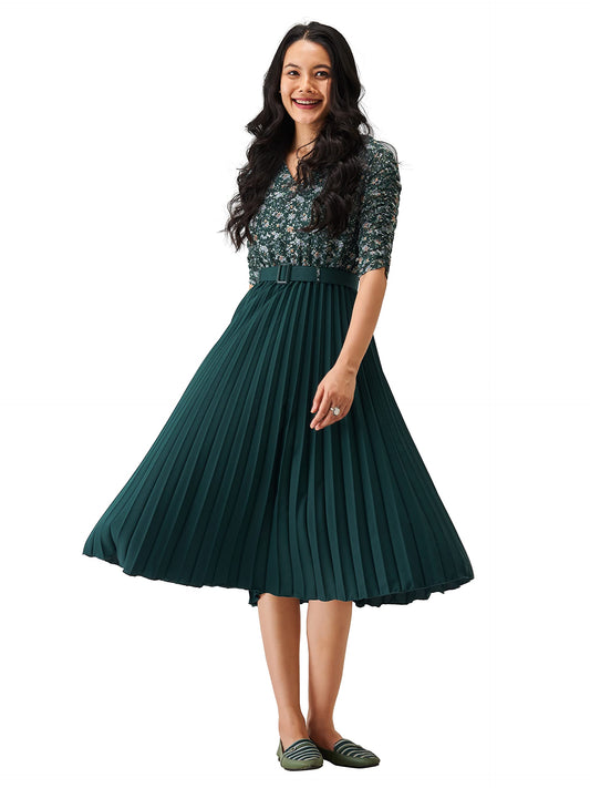 AASK Dress for Women Green