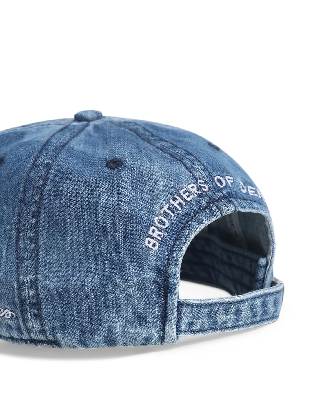 JACK & JONES Blue Denim Logo Print Cap