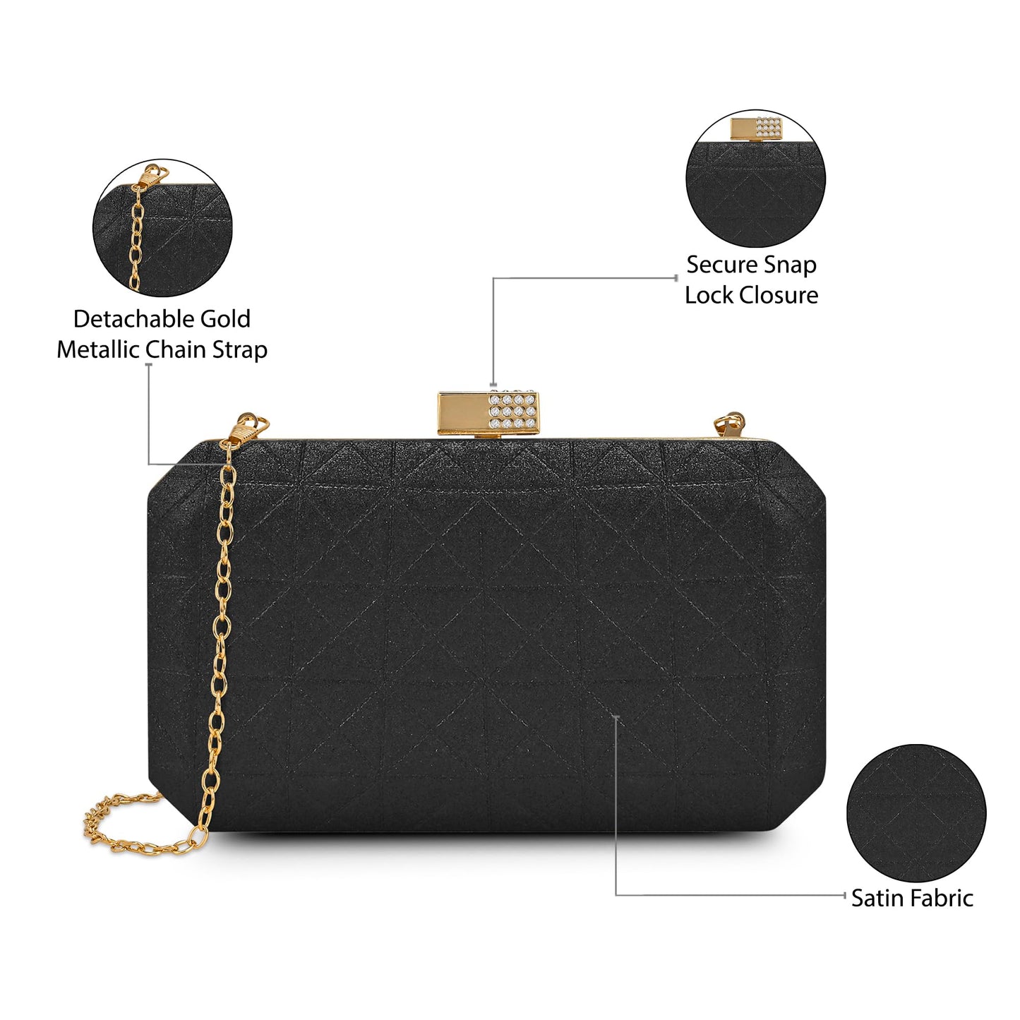 Lavie Luxe Women's Apex Clutch | Ladies purse |Gift For Women