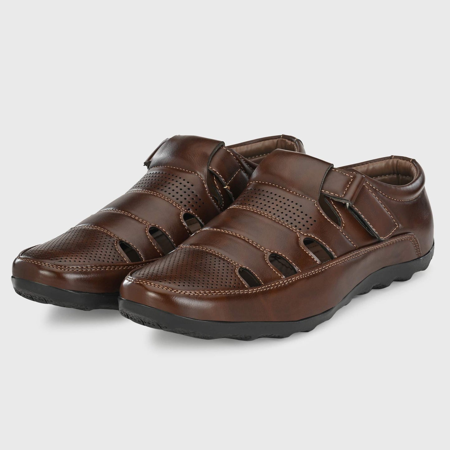 CENTRINO Men's 2340 Brown Outdoor Sandals 8 UK