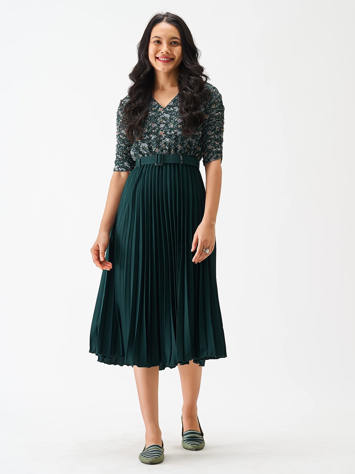 AASK Dress for Women Green