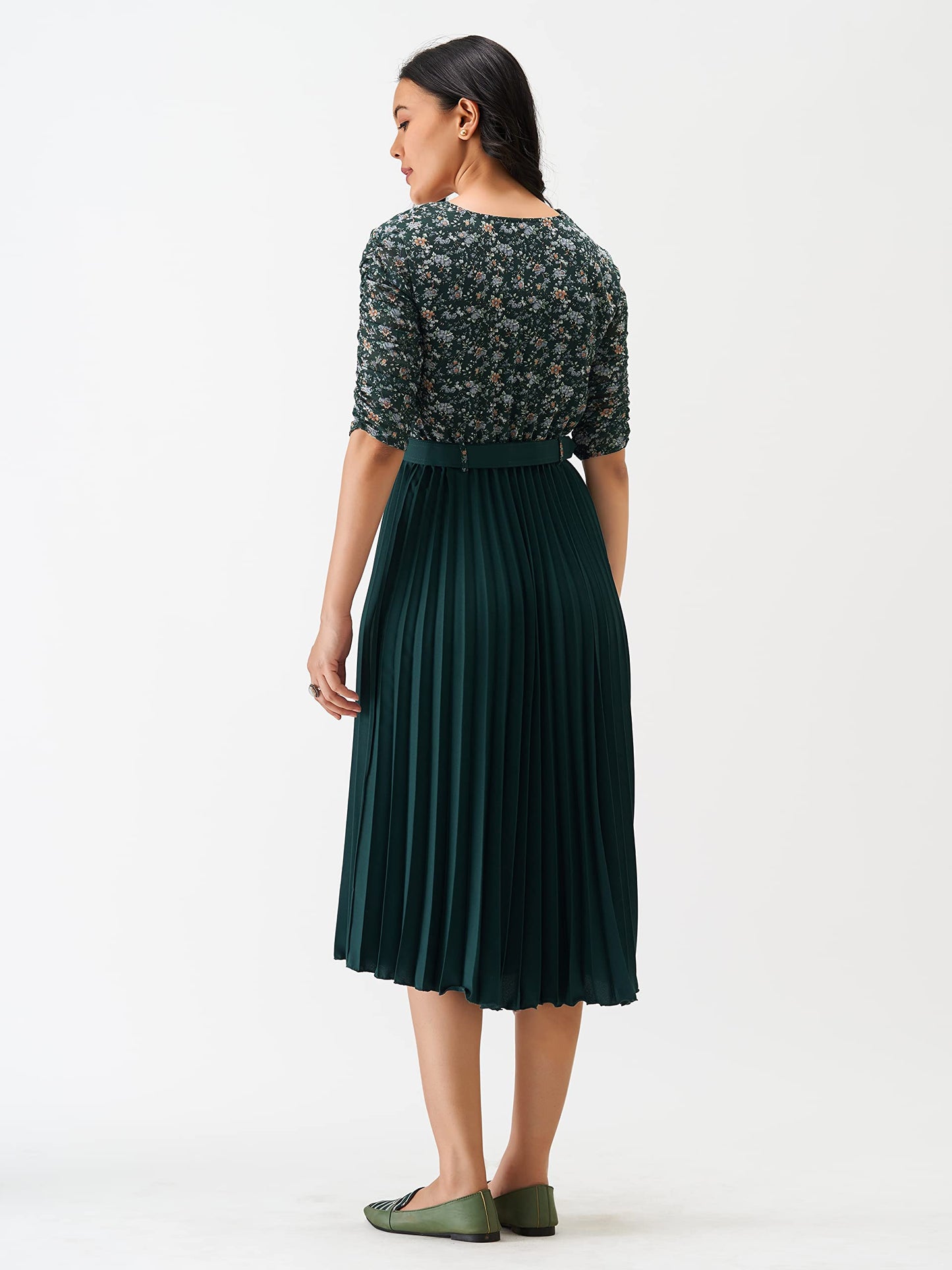 AASK Dress for Women Green