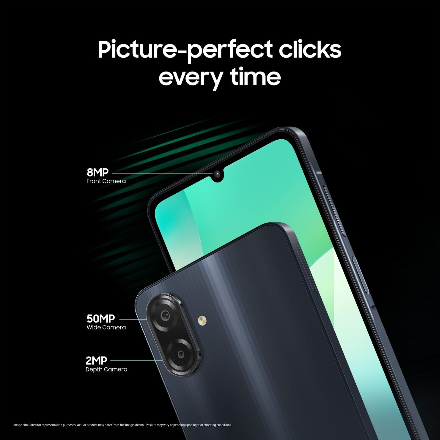 Samsung Galaxy M07 Mobile (Black, 4GB RAM, 64GB Storage) | MediaTek Helio G99 | AnTuTu 624K | IP54| 50MP Camera | 7.6mm Slim | 5000mAh Battery | 25W Fast Charging | 6 Gen OS Upgrades | Without Charger