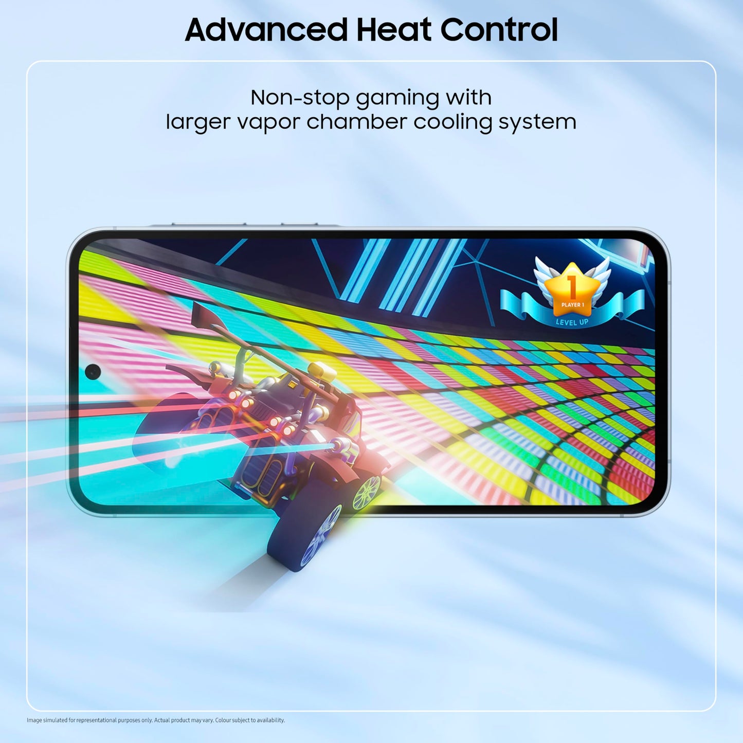 Samsung Galaxy A55 5G (Awesome Iceblue, 12GB RAM, 256GB Storage) | AI Mobile | 50MP Main Camera (OIS) | Super HDR Video| Nightography | IP67 | Gorilla Glass Victus+ | sAMOLED | Gaming Smartphone