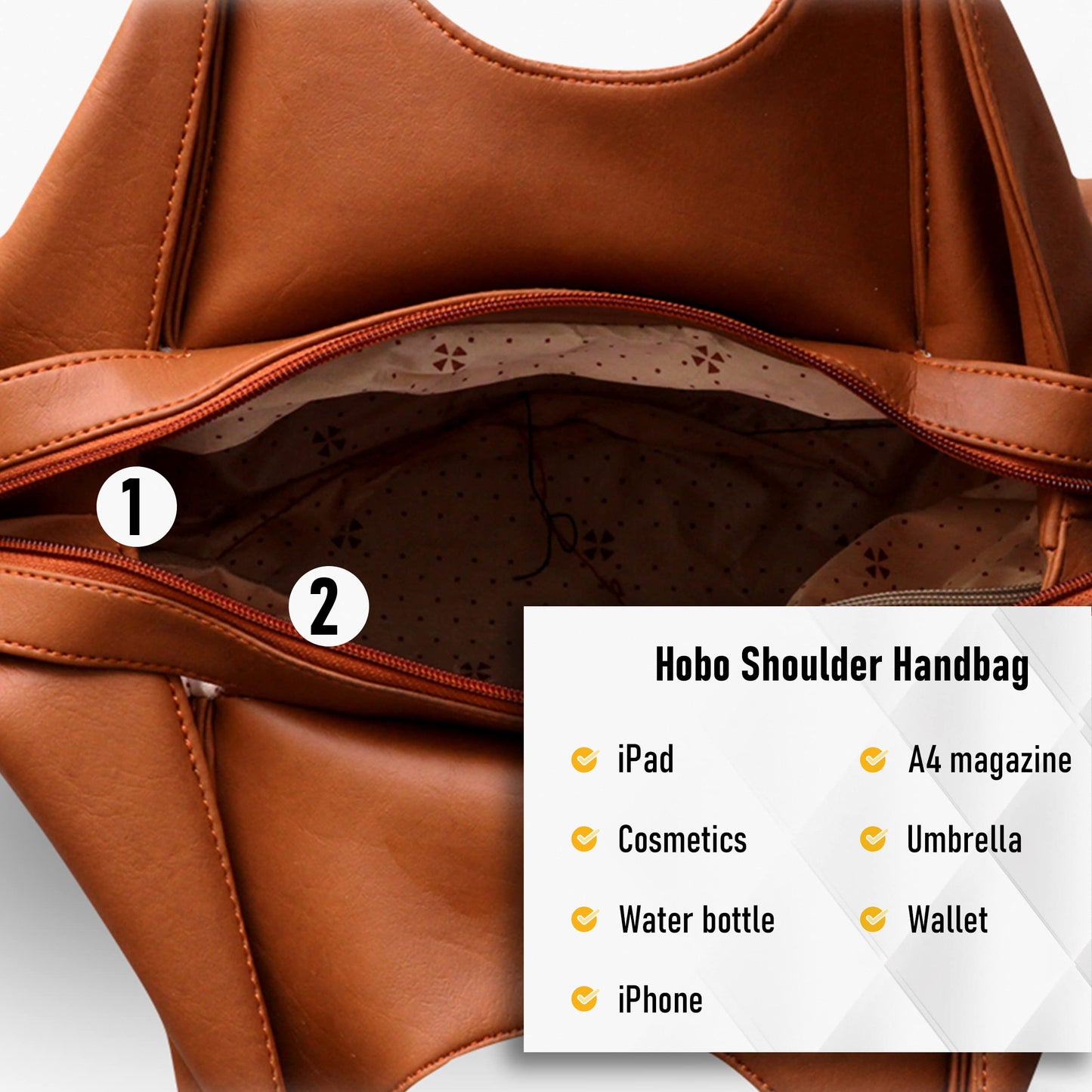 Fostelo Women's Style Diva Satchel Tote Handbag for Women | Ladies Purse | Stylish Shoulder Bag | Gift For Women | Tan