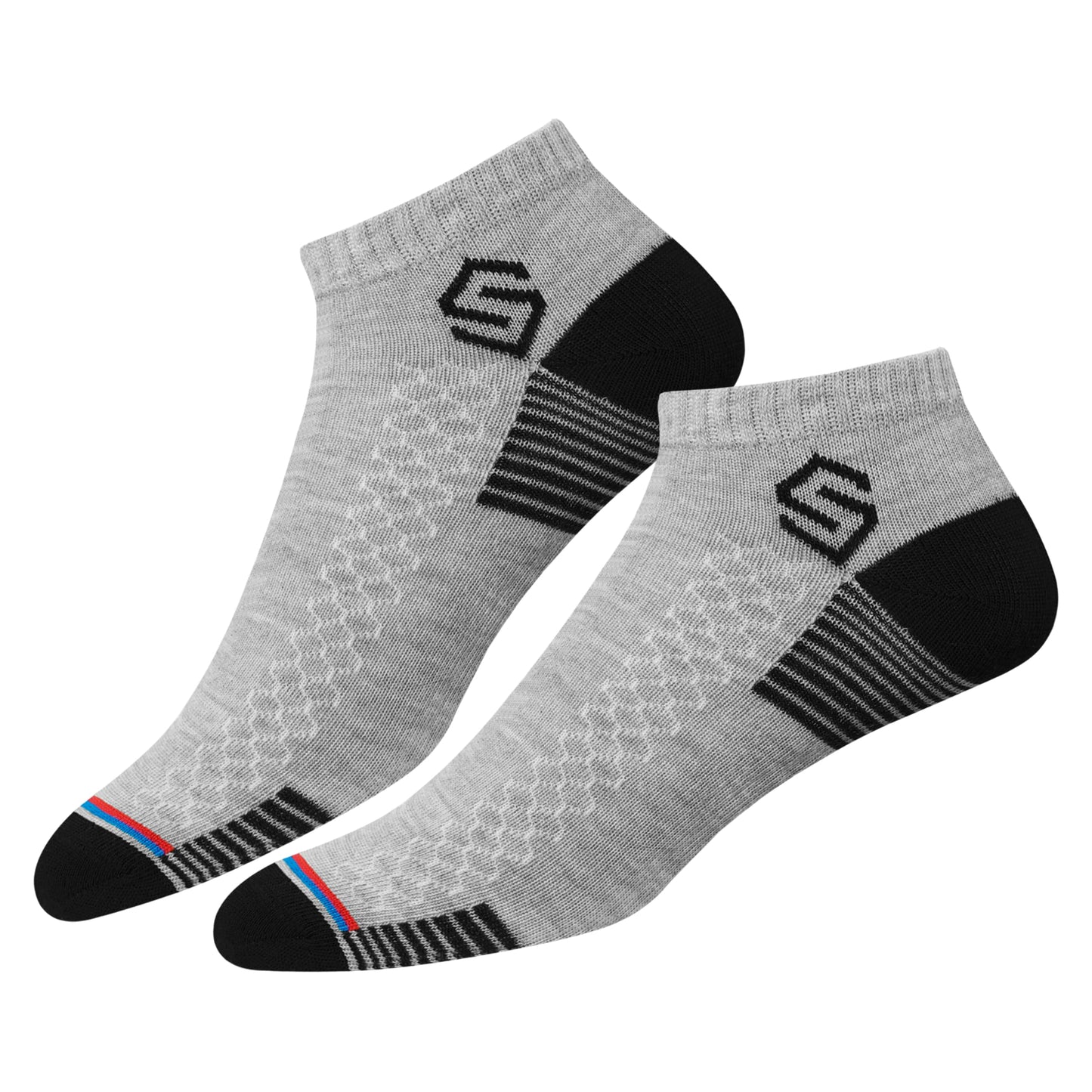 SWAGR 12 Pairs Sports Cotton Ankle Length Socks for Men, Pack of 12., Assorted