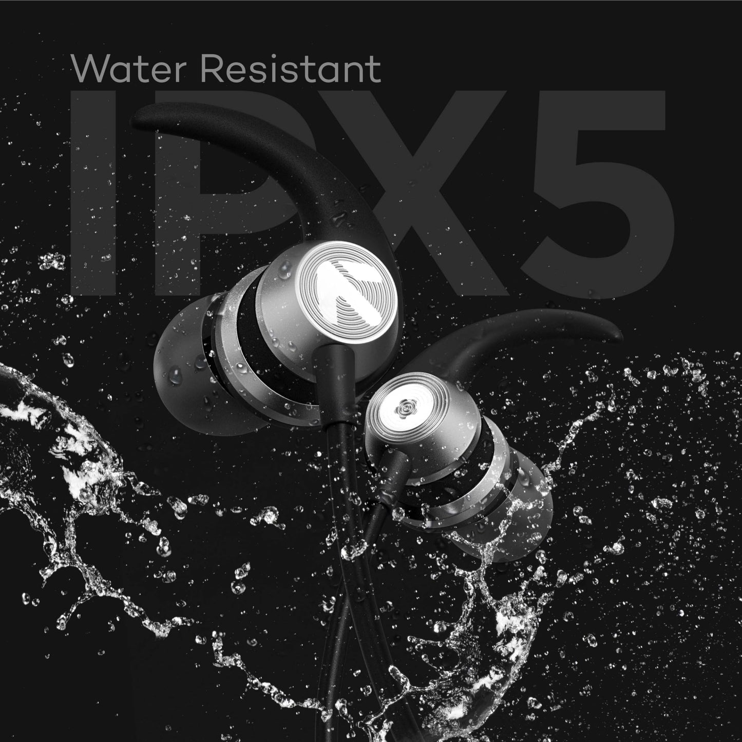 GOBOULT BassBuds X1 in-Ear Wired Earphones with 10mm Extra Bass Driver and HD Sound with mic (Black)