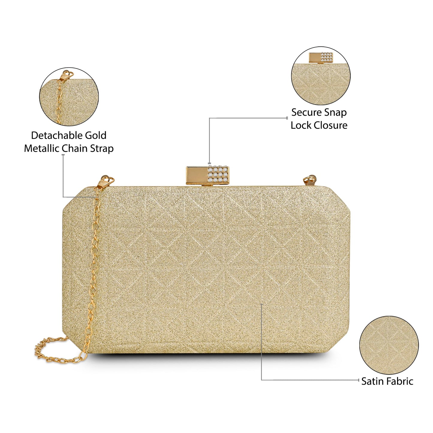 Lavie Luxe Women's Apex Clutch | Ladies purse |Gift For Women