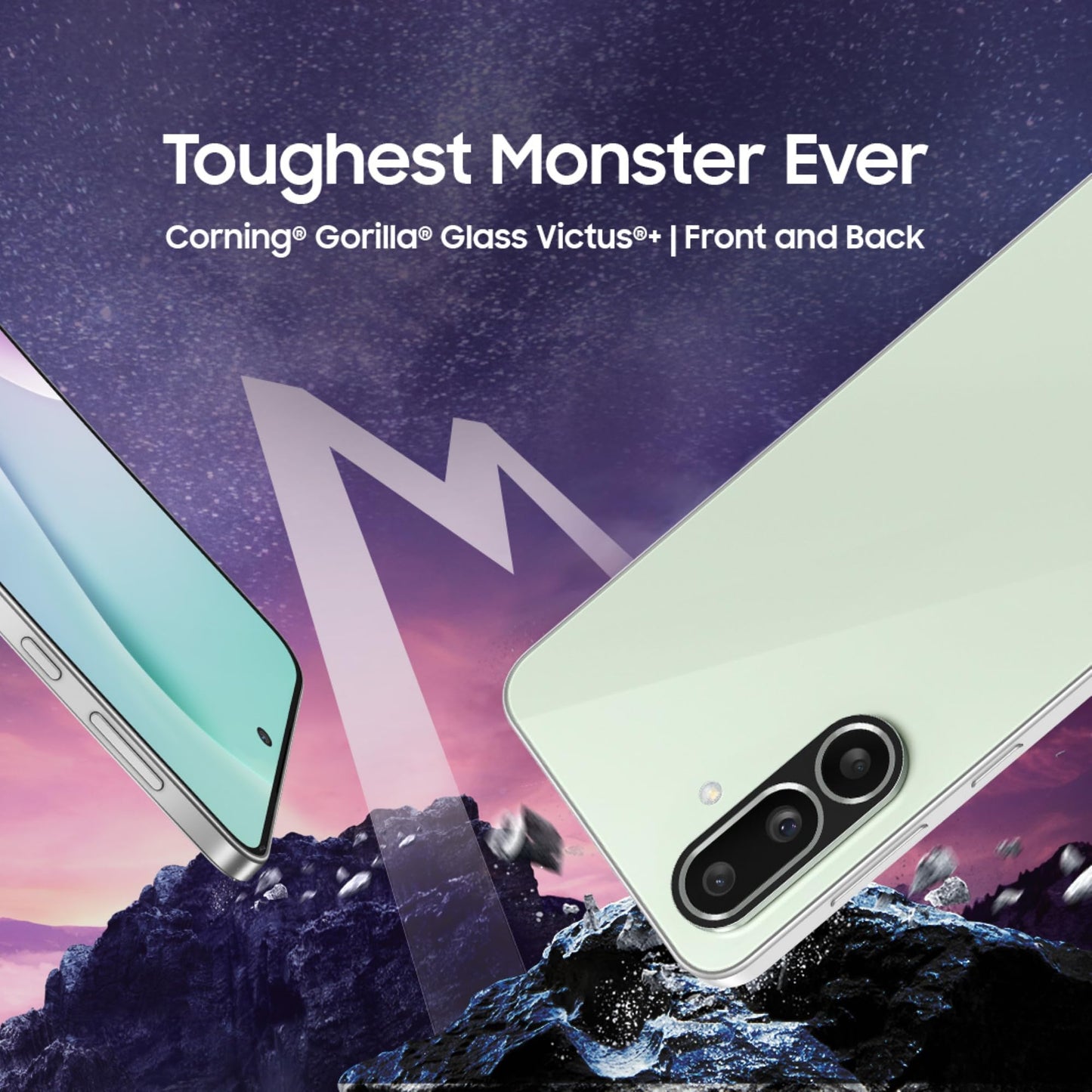 Samsung Galaxy M56 5G Mobile (Light Green,8GB RAM,128GB Storage)| Segment's Slimmest|Gorilla Glass Victus+| 10 Bit HDR Video| 50MP Camera| AI | Vapour Cooling Chamber| Lag-free Gaming| Without Charger