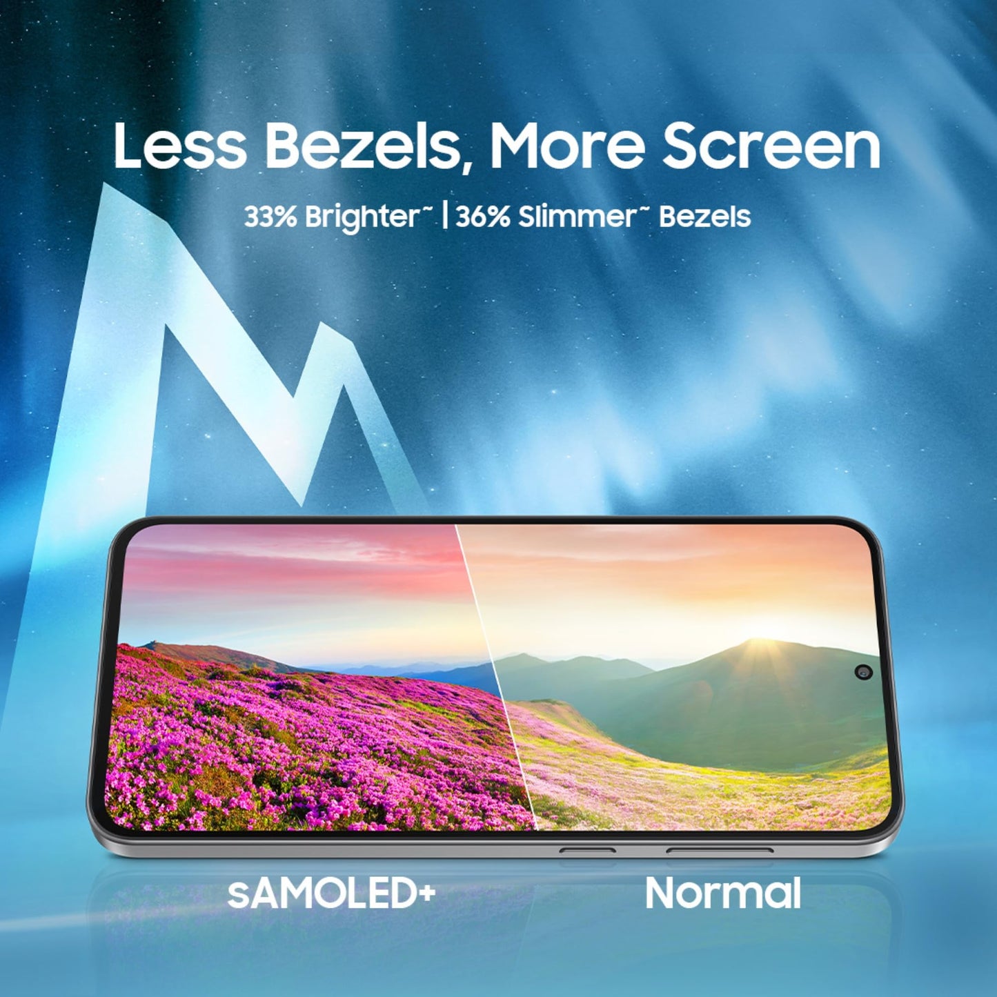 Samsung Galaxy M56 5G Mobile (Light Green,8GB RAM,128GB Storage)| Segment's Slimmest|Gorilla Glass Victus+| 10 Bit HDR Video| 50MP Camera| AI | Vapour Cooling Chamber| Lag-free Gaming| Without Charger